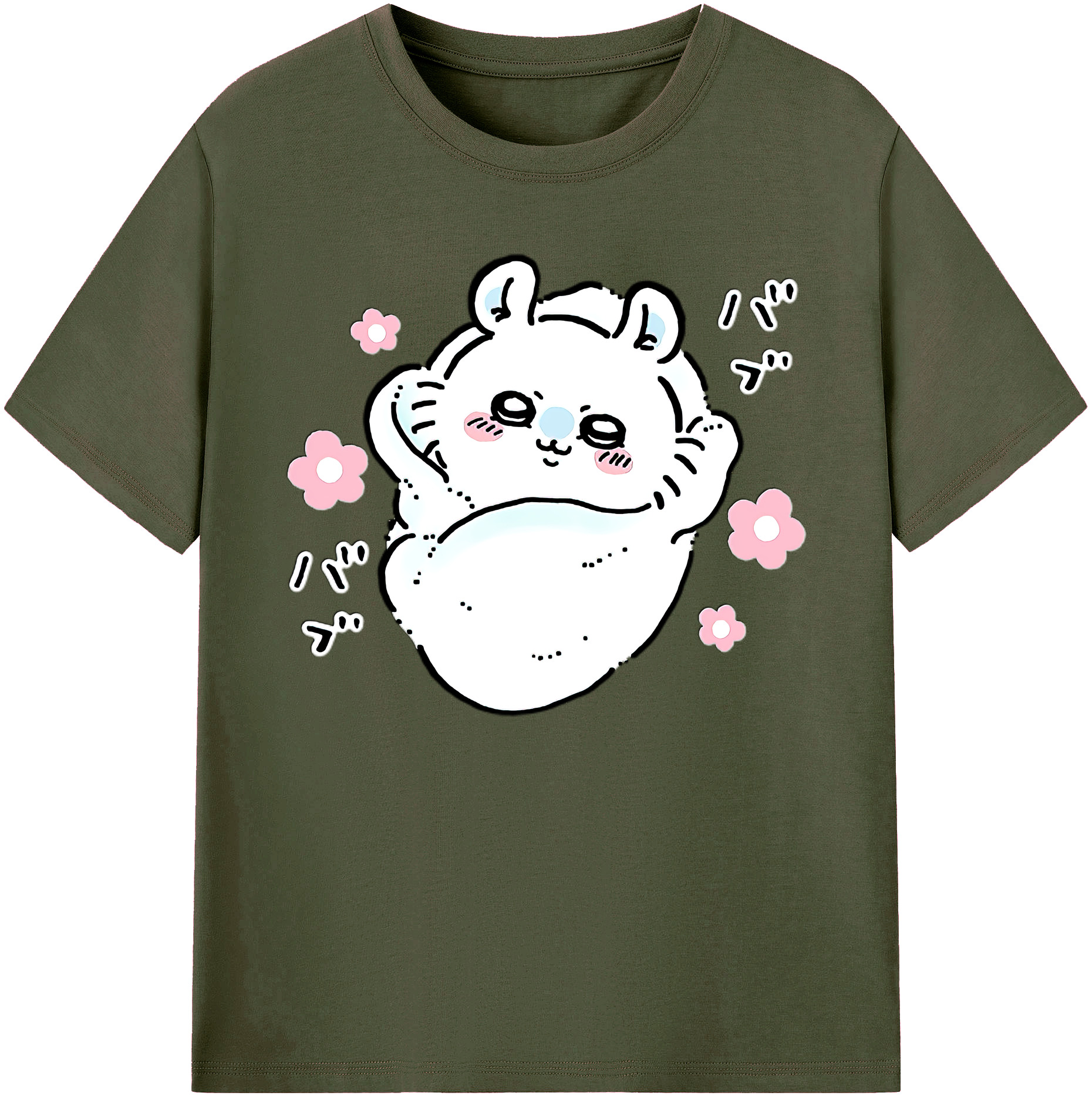 （画像用） ちいかわ モモンガ Chii-kawa Momonga 綿100％ メンズ半袖Tシャツ｜肌触りやわらか＆通気性